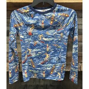 Boys POLO Ralph Lauren Kailua Surf Long Sleeve Rash Guard Shirt M 10-12 *D1